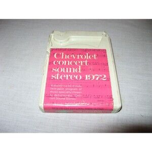 1972 Chevrolet Chevy Concert Sound Stereo 8 Track Tape Lear Jet TESTED WORKS